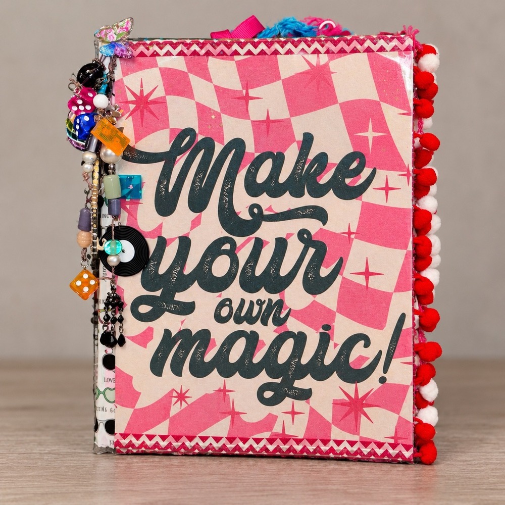 Handmade Retro Junk Journal 10x7 DIY Collage Ephemera